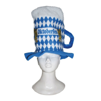 Oktoberfest   Beieren bierpul hoed verkleedaccessoire voor volwassenen