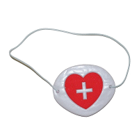 Ooglapje voor een zuster/verpleegster   verkleed accessoires   plastic