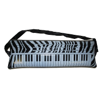 Opblaasbaar keyboard   60 x 20 cm   muziekinstrumenten verkleed accessoires   muzikant   rockband