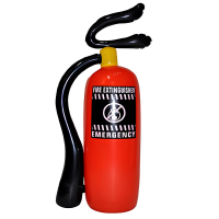 Opblaasbare brandblusser   50 cm   volwassenen   brandweer verkleed accessoires