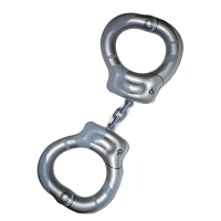 Funny Fashion Opblaasbare mega handboeien   130 cm   pvc   agent   boef   politie