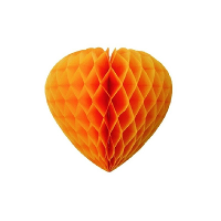 Oranje hart   30 cm   van papier   feestversiering   decoratie   verjaardagversiering
