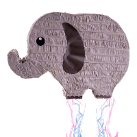 Funny Fashion Pinata   papier   Olifant thema   43 x 30 cm   Feestartikelen verjaardag
