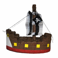 Pinata Piratenschip   verjaardag pinata   45 x 20 x 45 cm   Papier