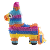 Pinata van papier   Ezel thema   35 x 39 cm   Feestartikelen verjaardag