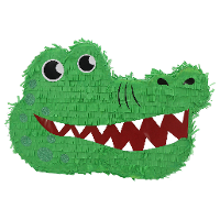 Pinata van papier Krokodil thema 41 x 27 cm