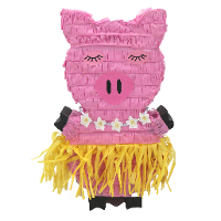 Pinata van papier   Varken/Biggetje thema   42 x 26 cm   Feestartikelen verjaardag