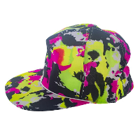 Rapper/gangster verkleed pet graffiti   neon   one size   80's/90's   hiphop   foute party