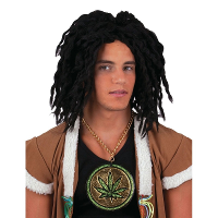 Rasta verkleed pruik Jamaica   zwart   dreadlocks   lang haar