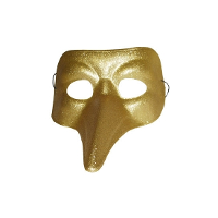 Snavel oogmasker   goud   glitters   volwassenen   snavelmasker   verkleedmasker