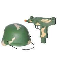 Soldaten verkleed set   helm en geweer   voor kinderen   militairen   leger   army