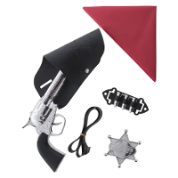 Speelgoed cowboy verkleed set   5 delig   wapens en accessoires