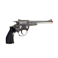 Speelgoed revolver   8 schots   metaal   verkleed pistool   Plaffertjes pistolen