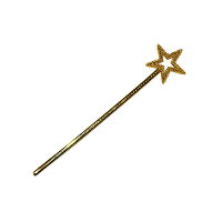 Speelgoed toverstafje   ster   goud   kunststof   36 cm