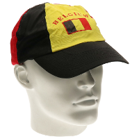 Supporters Belgie hoedje   Baseballcap hoedje met Belgische vlag   volwassenen