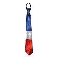 Supporters Stropdas in kleuren van vlag Frankrijk   polyester   Franse vlaggen