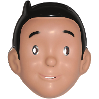 Suske verkleedmasker met elastiekje   voor volwassenen   Stripfiguur   Feestmasker   Suske en Wiske