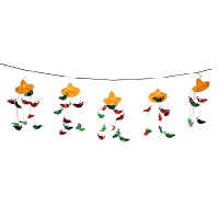 Thema feest slinger   Mexico/Mexicaans   met somberero en pepers   365 cm