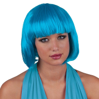 Turquoise feestpruiken voor dames