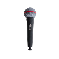 Verkleed accessoires nep/namaak microfoon   19 cm   zwart   kunststof   Popster   Presentator