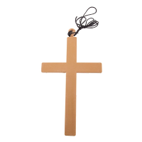 Verkleed artikel sieraden   nonnen / priester / monniken / dominee   ketting met groot kruis