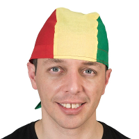 Verkleed Bandana in rood, geel en groen