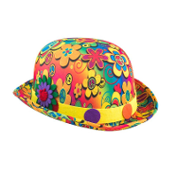 Verkleed Bolhoed voor Volwassenen   Flower Power   Carnaval Clown Kostuum Hoedjes