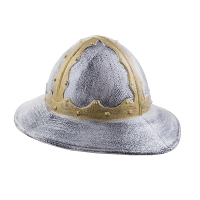 Verkleed helm   Spaanse soldaat   zilver   volwassenen   kunststof   ridder helm