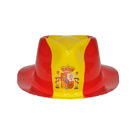 Verkleed hoed vlag Spanje   plastic   Landen vlag supporters artikelen
