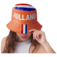 Verkleed hoedje Supporters   Holland   Nederland   oranje   bucket hat   volwassenen