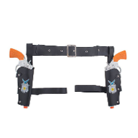 Verkleed speelgoed cowboys holster   met 2 revolvers/pistolen   voor kinderen