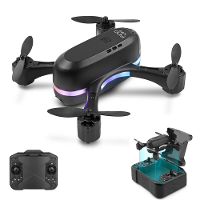 FUQI MODEL H28 WiFi FPV met HD Dual Camera Schakelbare Geïntegreerde Opslag Optische Flow Hover Highlight LED Racing Lig