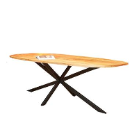 Furndea Eettafel Eleanor Deens ovaal naturel 200x100x76cm