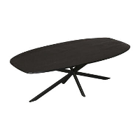 Furndea Eleanor eettafel Deens ovaal zwart   100x200x76 cm