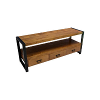 Nobe Interiors TV Meubel Britt 3 lades industrieel 150x45x60cm