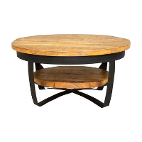 Furndea Salontafel Emmy industrieel 90x90x43cm