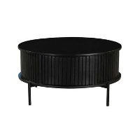 Furndea Salontafel Martin Zwart Rond 80x80x40cm