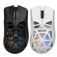 FURYCUBE G11 Hol ontwerp Draadloze gamingmuis met RGB licht Drie modus PAW3311 sensor 22000DPI 180+ batterijduur 67g lic