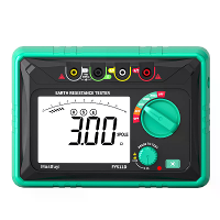 FY511D Aardeweerstand Tester 0~2kΩ Bereik 600V Spanningmeting Hoge Nauwkeurigheid LCD Achtergrondverlicht Scherm Aarding