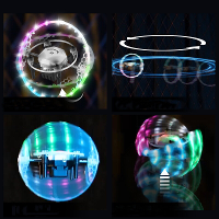 FX 41 AURORA BALL Licht Ring 360° Stunt Spin Hoogtevaststellingsmodus LED cirkelbescherming Kindergeschenken 2.4G 4CH 6 