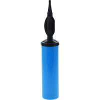 Ballonnen opblaaspomp met opzetstuk   kunststof   28 cm   blauw   opblazen   hulpmiddelen