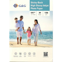 G&G 135GSM 5X7 20 Fotopapier (zelfklevend) 135 g/m² 20 stuk(s)