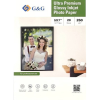 G&G 260gsm 5X7 20 Fotopapier 260 g/m² 20 stuk(s)