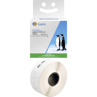 G&G BM D G 11355 Etiketten 19 x 51 mm Thermisch papier Wit 500 stuk(s) Permanent hechtend Adresetiketten