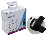 G&G ET B G 11201 Etiketten 29 x 90 mm Thermisch papier Wit 400 stuk(s) Permanent hechtend Adresetiketten