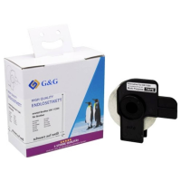 G&G ET B G 11204 Etiketten 17 x 54 mm Thermisch papier Wit 400 stuk(s) Permanent hechtend Adresetiketten