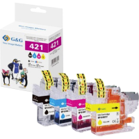 G&G Inkt combipack Compatibel Zwart, Cyaan, Magenta, Geel GP B421BKCMY 4P