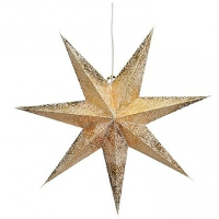 G. Wurm kerstster   goud   papier   60 cm   kerstversiering   kerststerren   kerstdecoratie