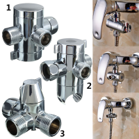 G1/2 Inch Three Way T Adapter Shower Head Diverter Valve