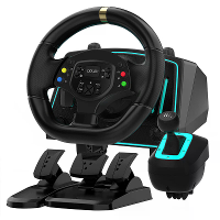 G30 1080° Gaming Stuurwiel met 6+1 Versnellingspedaal 180° 1080° Verstelbare Rotatiekrachten Feedback LED verlichting Co